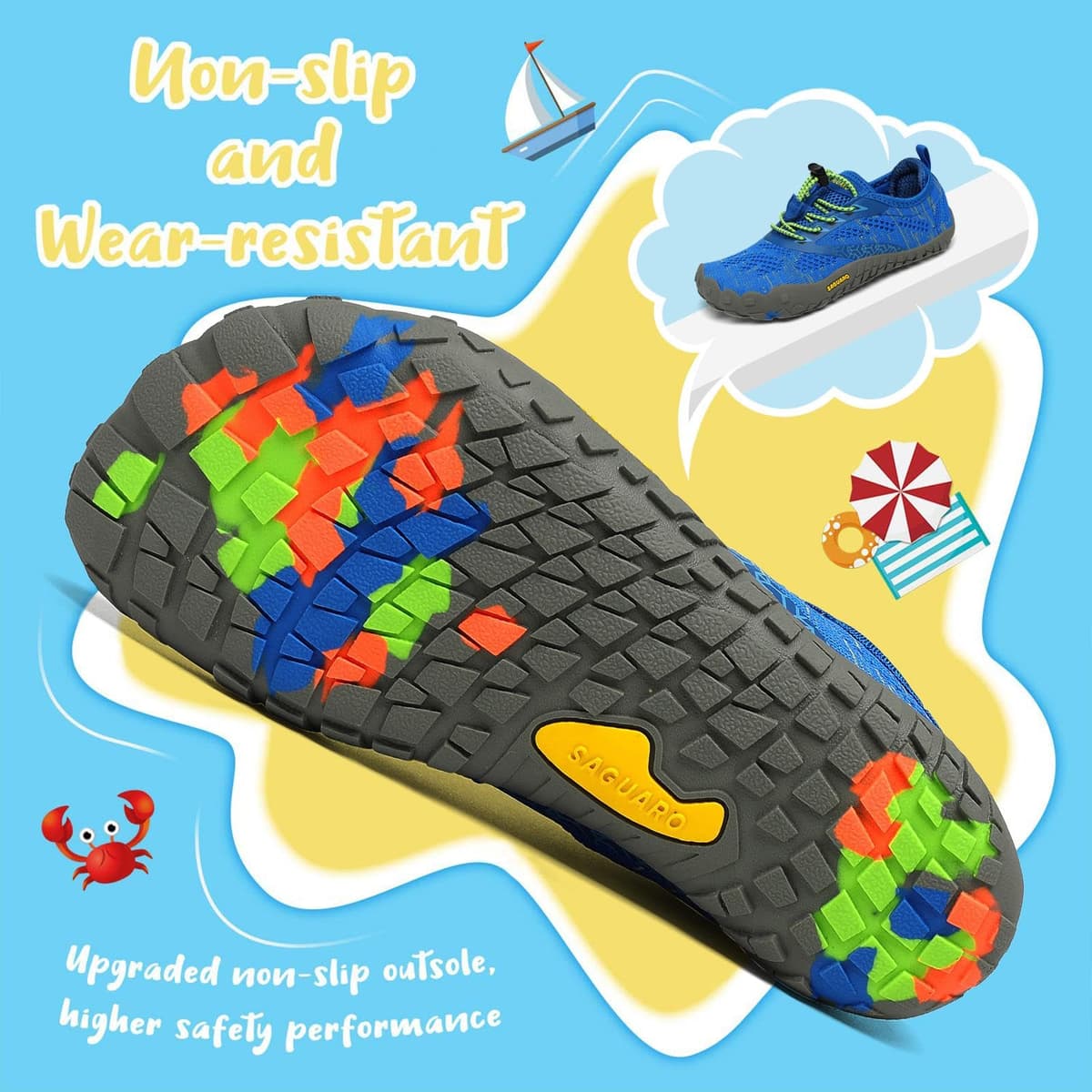 Saguaro Zapatos de Trail Niños Niñas Zapatos Deportivos Transpirable Antideslizante — view 5