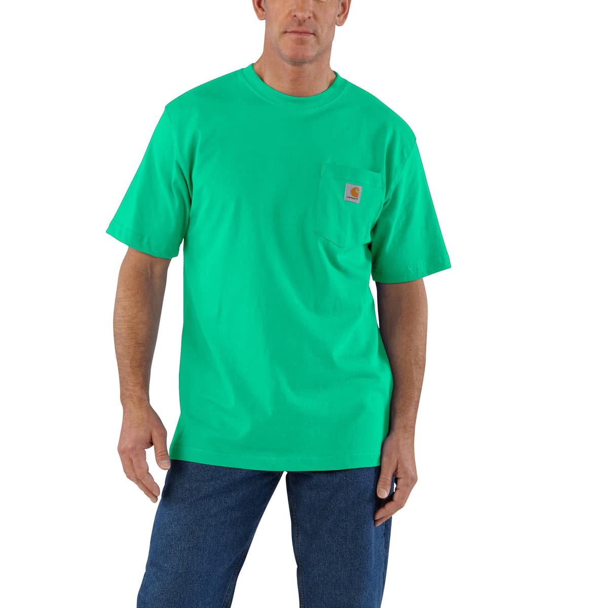 Carhartt Mens Loose Fit Heavyweight Short-Sleeve Pocket T-Shirt (Also Available in Big & Tall) CloseoutWork Utility T-Shirt — view 48