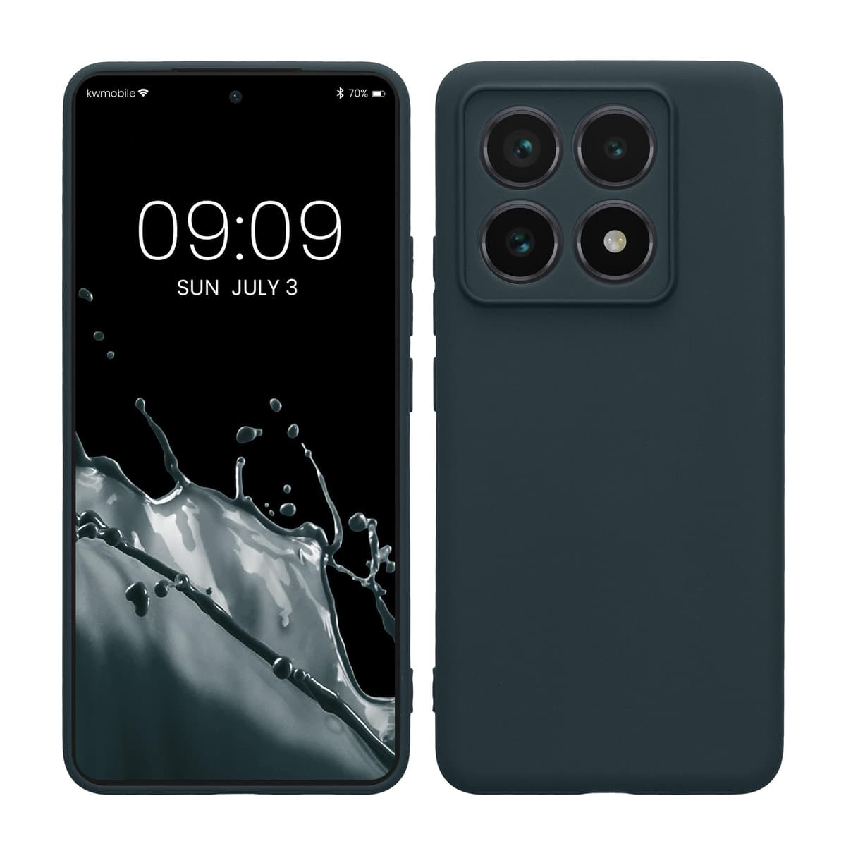kwmobile Carcasa Compatible con Xiaomi Redmi Note 14 Pro 5G / Poco X7 Funda - Funda Ultrafina de TPU con Bordes elevados - Lavanda Metalizado — view 205