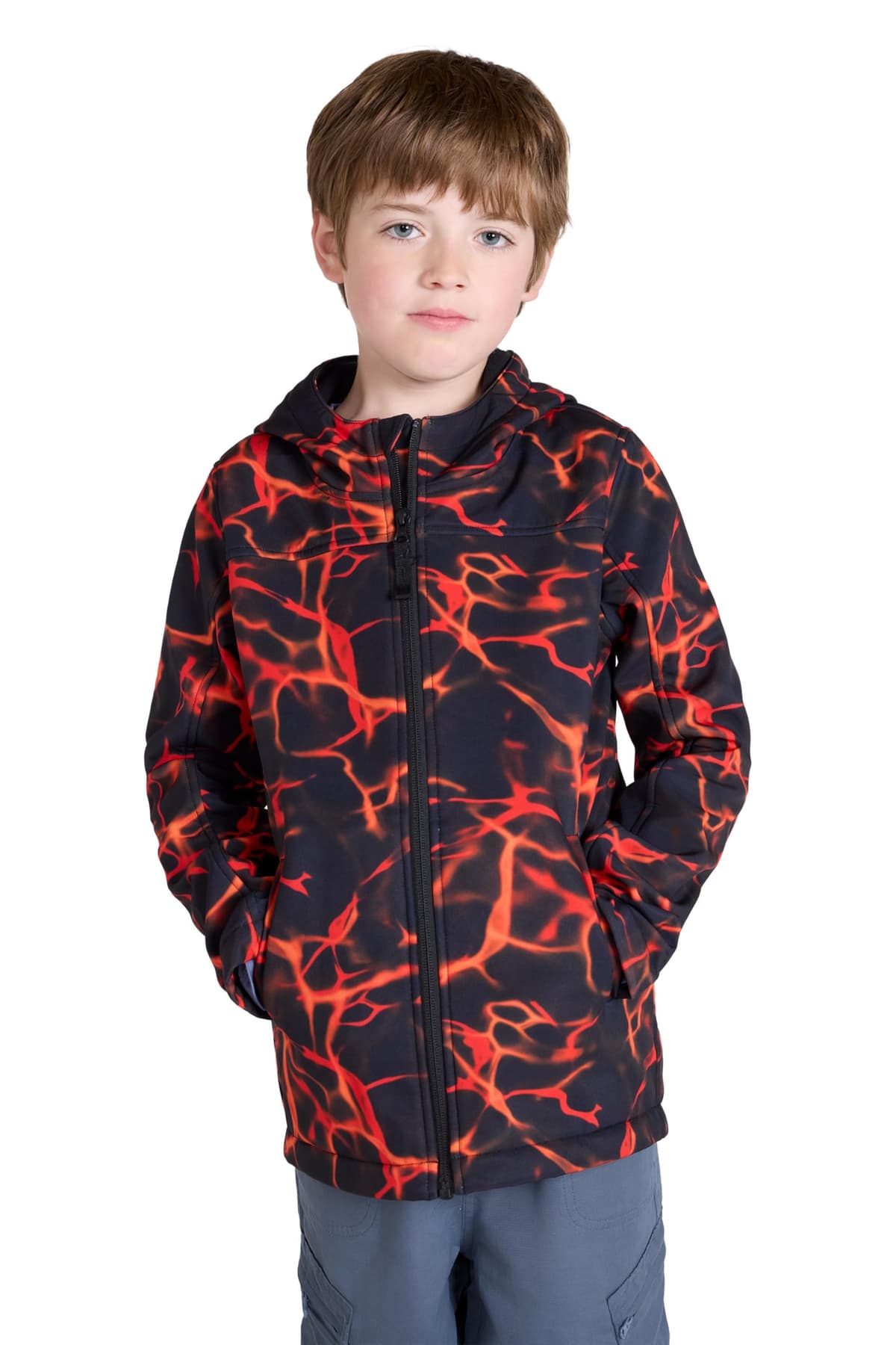 Mountain Warehouse Exodus Kids Softshell Jacket - Breathable, Wind & Water Resistant, Fleece Lined Coat, For Boys & Girls - Best For Sping Summer & Hiking — view 27