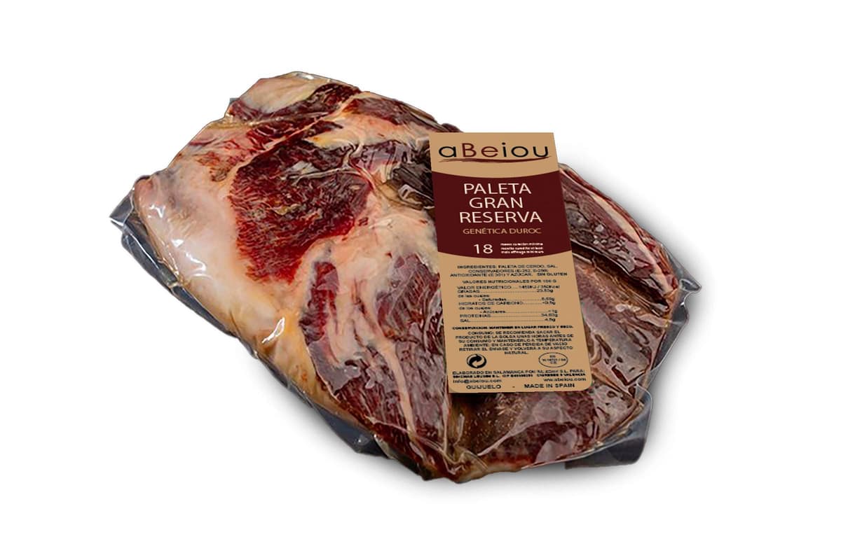 Paleta Gran Reserva Duroc Premium Deshuesado Sin Hueso 2,3 kg — Curación +18–20 Meses — Guijuelo Salamanca — Envasado al Vacío — aBeiou — view 4