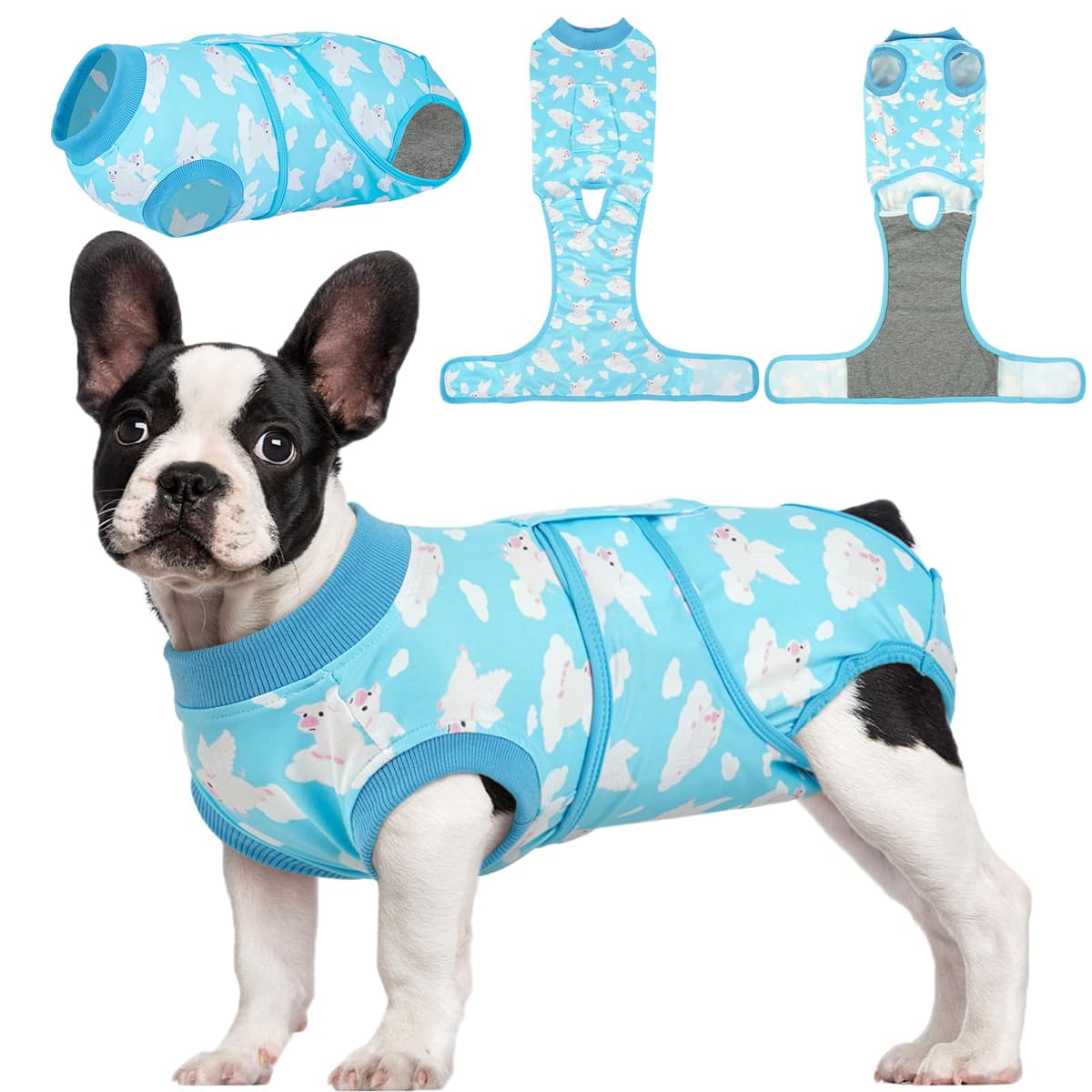 Kuoser Traje de recuperación de Perro para Hombre/Mujer, Camiseta para Cachorros después de la cirugía, Alternativa de Cuello electrónico para Mascotas pequeño, Mediano y Grande — view 18