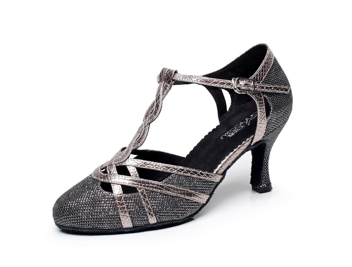T-Starp - Zapatos de baile latino sintéticos con purpurina para mujer, para bodas, bailes de baile latino — view 23