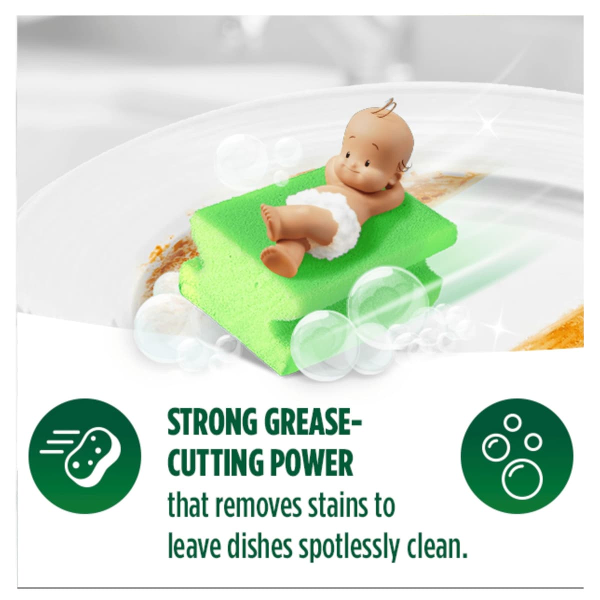 Fairy Original Washing Up Liquid Green with LiftAction 1450 ml, No Soaking, No Grease, No Fuss — view 5