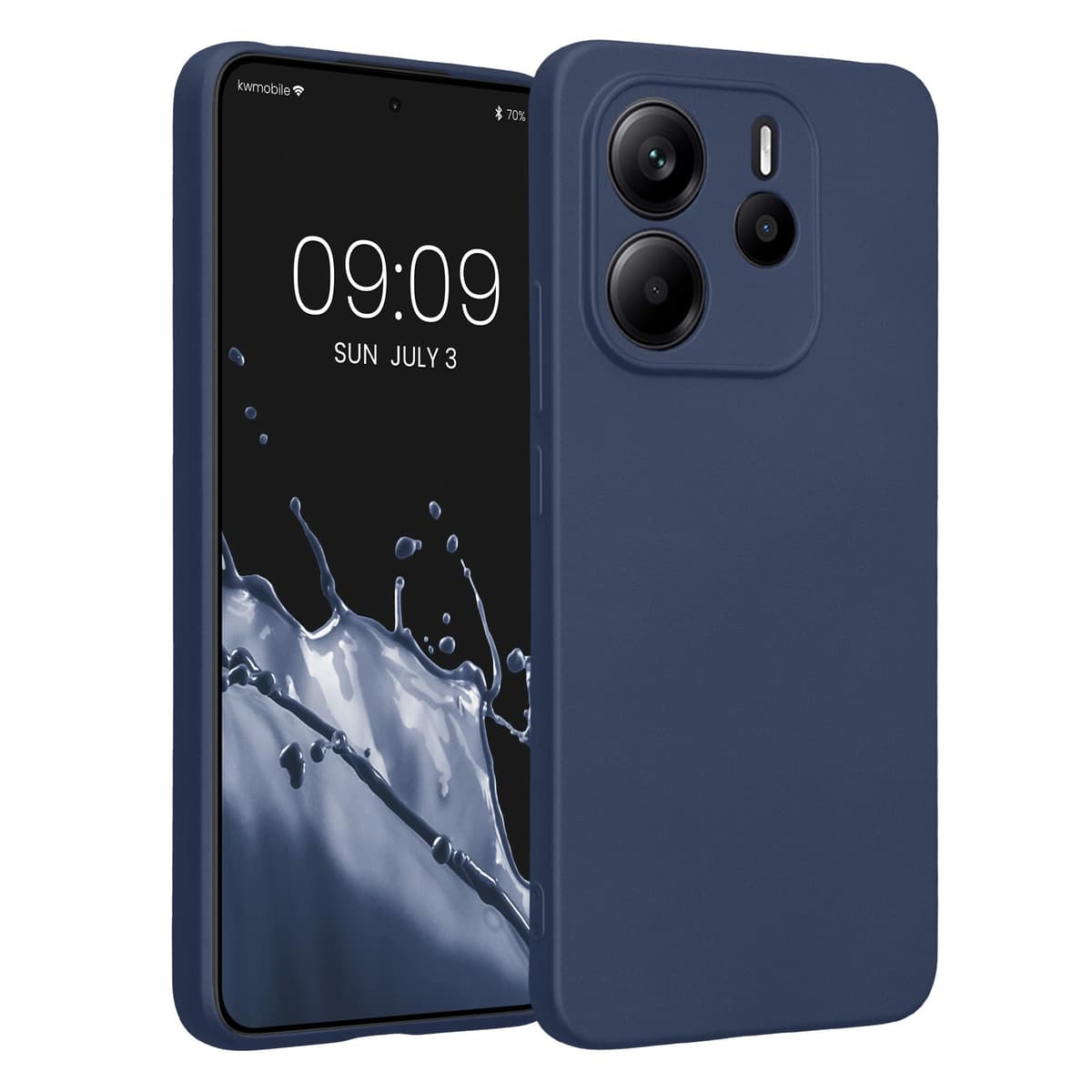 kwmobile Carcasa Compatible con Xiaomi Redmi Note 14 Pro 5G / Poco X7 Funda - Funda Ultrafina de TPU con Bordes elevados - Lavanda Metalizado — view 184