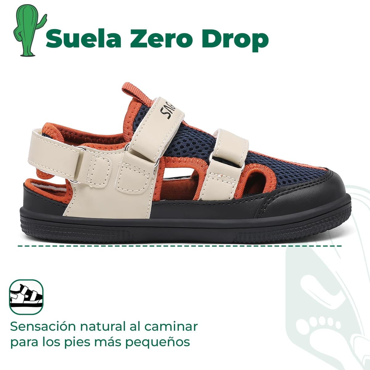 SAGUARO Niño Sandalias Barefoot Cangrejeras - Puntera Cerrada & Puntera ancha, 25-36 — view 6