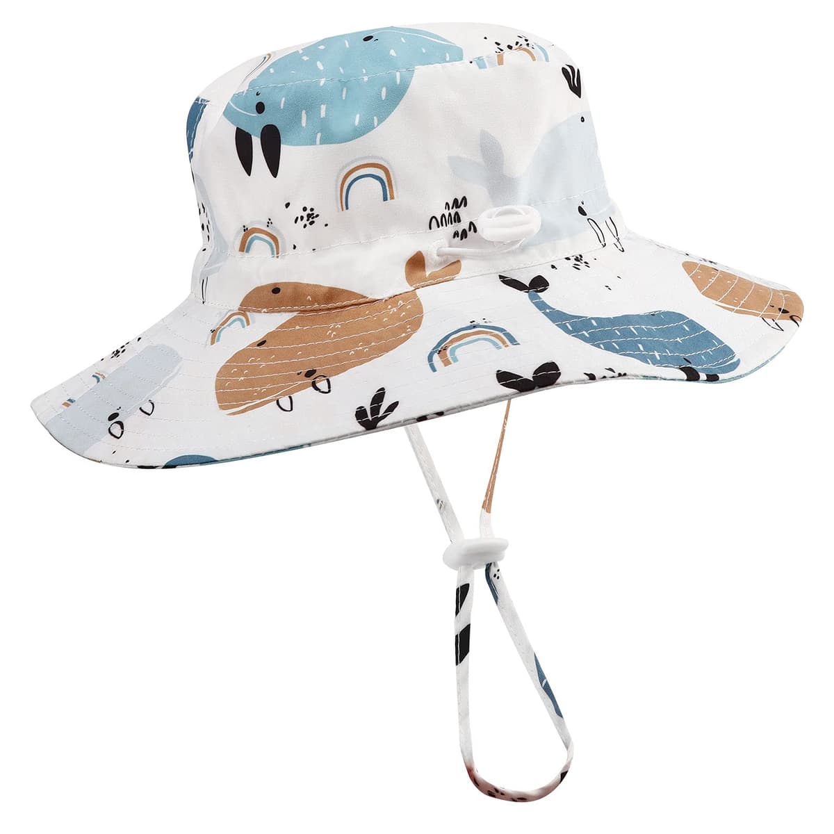 DRESHOW Unisexo Bebé Niña Niño Sombrero de Sol Verano Algodón Ajustable Pescador Gorra Protección de Sol Anti UV Para Exteriores/Natación/Playa/Piscina UPF 50+ — view 20