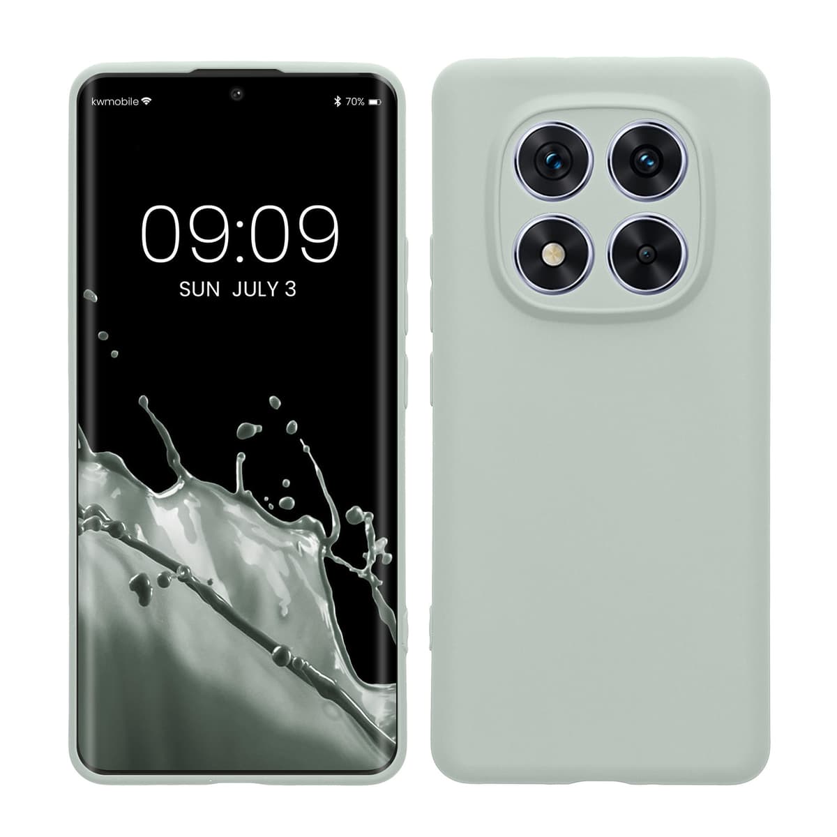 kwmobile Carcasa Compatible con Xiaomi Redmi Note 14 Pro 5G / Poco X7 Funda - Funda Ultrafina de TPU con Bordes elevados - Lavanda Metalizado — view 92