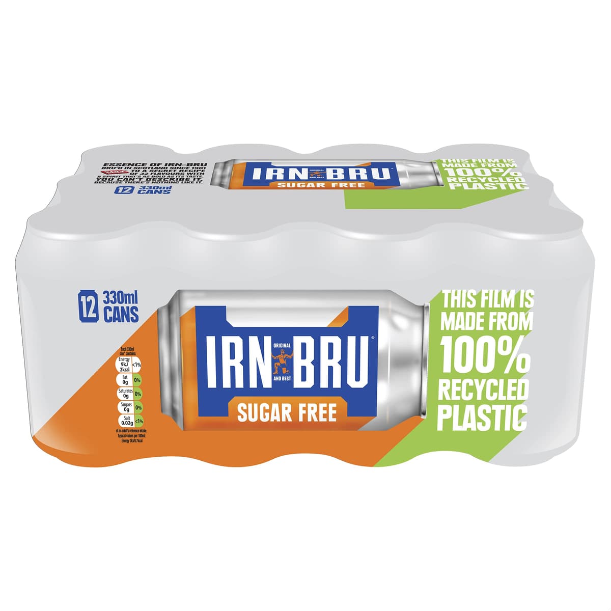 IRN-BRU Regular, 24 Pack Iconic Flavoured Fizzy Drinks Multipack Cans - 24 x 330ml Cans — view 13