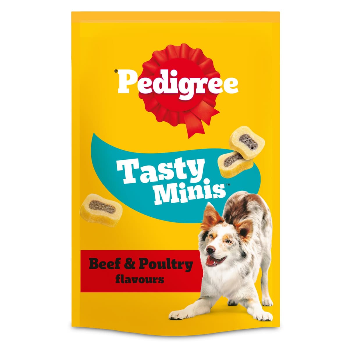 PEDIGREE TASTY MINIS Adult Dog Treats Cheese & Beef Nibbles 140g - Pack of 8, Packaging May Vary — view 11