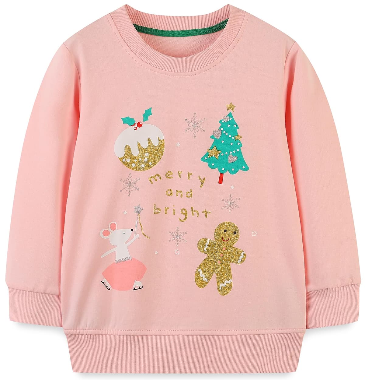 TEDD Sudaderas Niña Unicornio Camiseta Manga Larga 100% Algodón Jersey sin Capucha para Nina 1-12 años — view 27