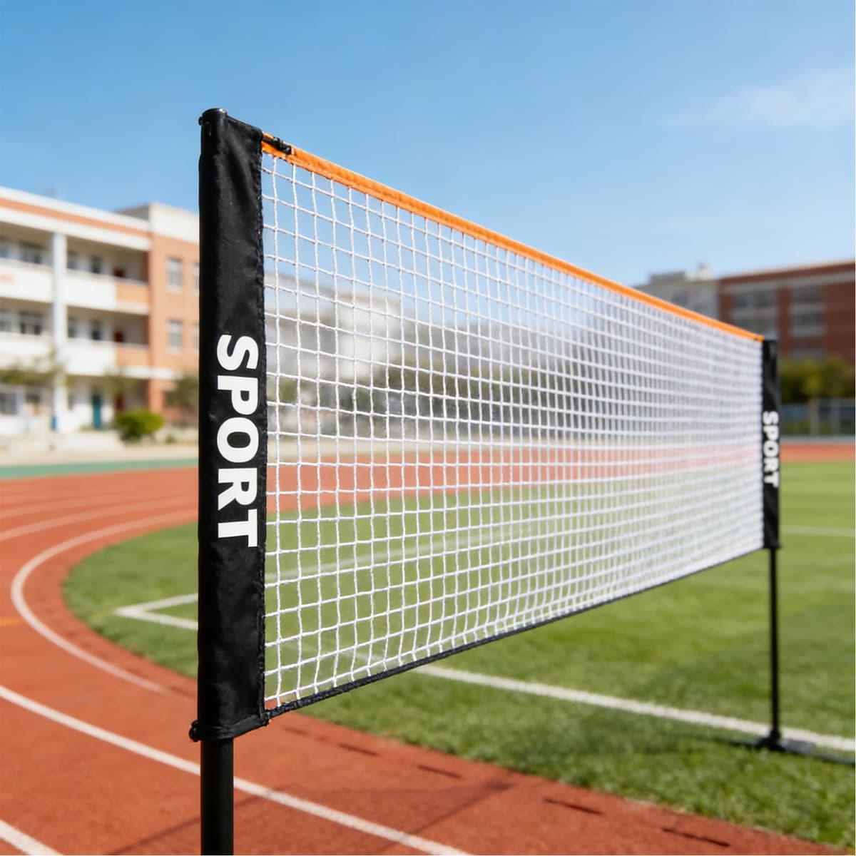 Red de Voleibol Portátil,Equipo Plegable de Fácil Montaje - Red de Bádminton y Pickleball para Jardín,para Niños y Adultos, Playa, Piscina, Interior/Exterior, Entrenamiento, Práctica, — view 3