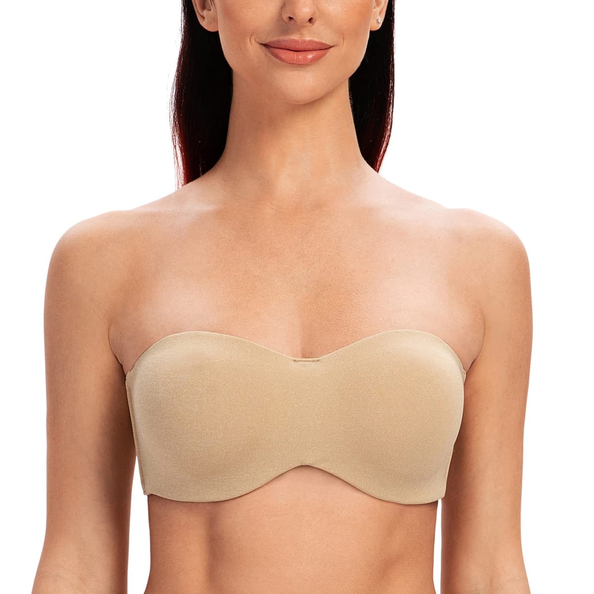 MELENECA Women's Strapless Minimizer Multiway for Large Bust Unlined Seemless Underwire Bandeau Bra — view 28