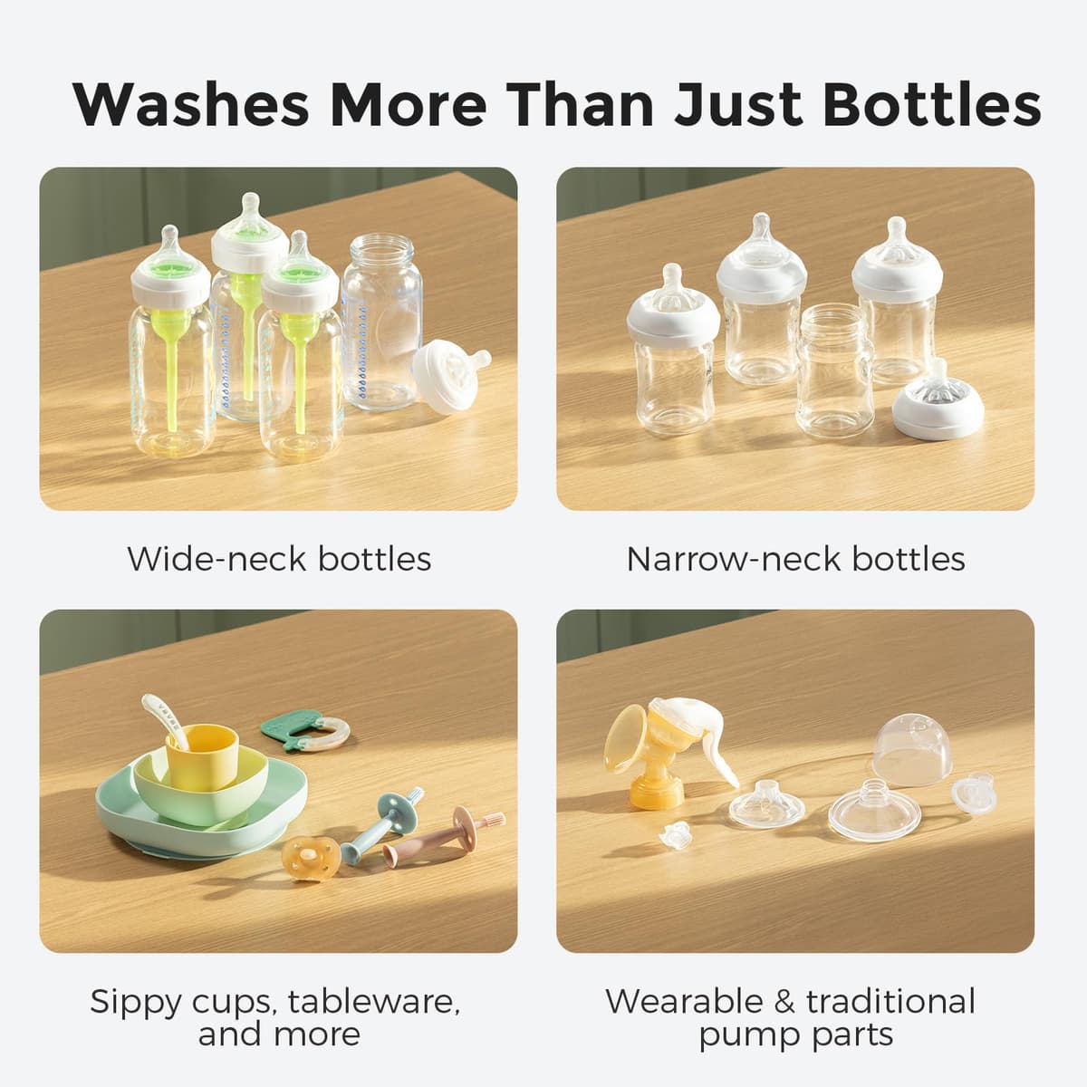 Momcozy KleanPal Pro Baby Bottle Washer, Steriliser & Dryer - All-in-One Cleaning Machine for Bottles, Breast Pump Parts & Baby Essentials - Time-Saving & Effortless Care — view 6