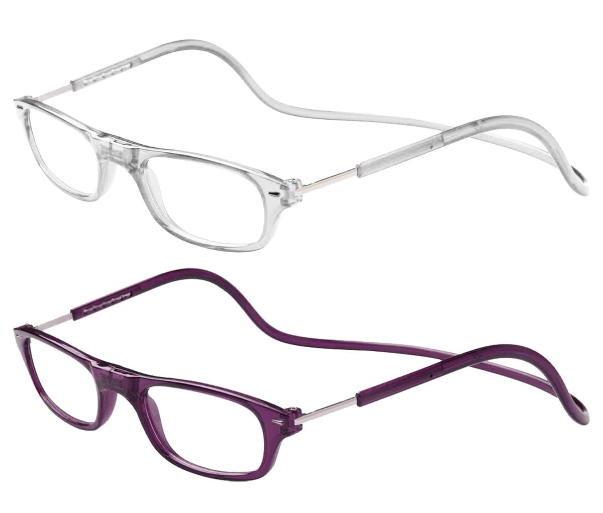 TBOC Pack: Gafas de Lectura Presbicia Vista Cansada – (Dos Unidades) Graduadas +3.50 Dioptrías Montura Negra Hombre Mujer Imantadas Plegables Lentes Aumento Leer Ver Cerca Cuello Imán — view 18