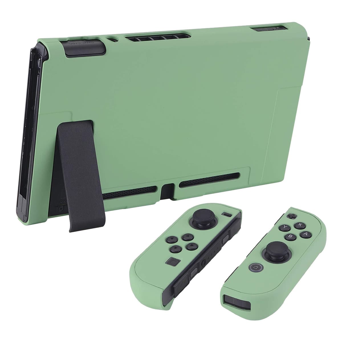 eXtremeRate PlayVital Funda para Nintendo Switch Carcasa Estuche Acoplable Protector Tacto Suave Case de Joycons Protectora Duradera Cover Cáscara para Control Switch Joycon Consola(Matcha Verde) — view 5