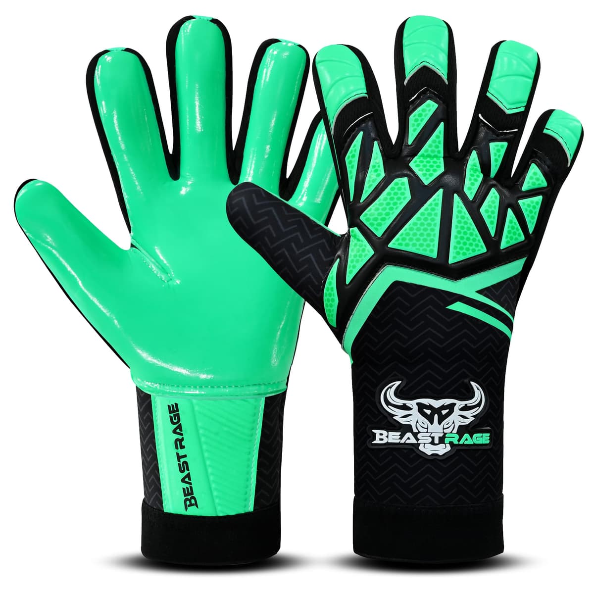 BEAST RAGE Guantes de portero para niños, adolescentes y adultos, guantes de portero de fútbol para niños y niños — view 12