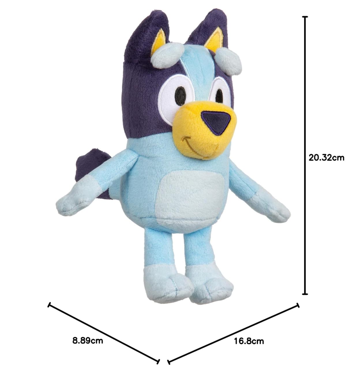 Bluey - Peluche Suave 20 cm, con Detalles como en Las Dibujos Animados, para niños y niñas pequeños a Partir de 3 años , Famosa (BLY06100) — view 4