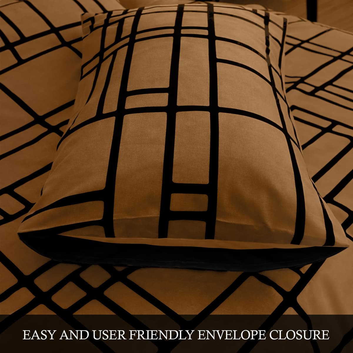 Pamposh 3 Pcs Single Duvet Cover Set with Matching Black Single Fitted Sheet 40 cm Extra Deep Pocket - UltraSoft Breathable Premium Microfibre Reversible Quilt Cover Bedding Set For All Seasons — view 49