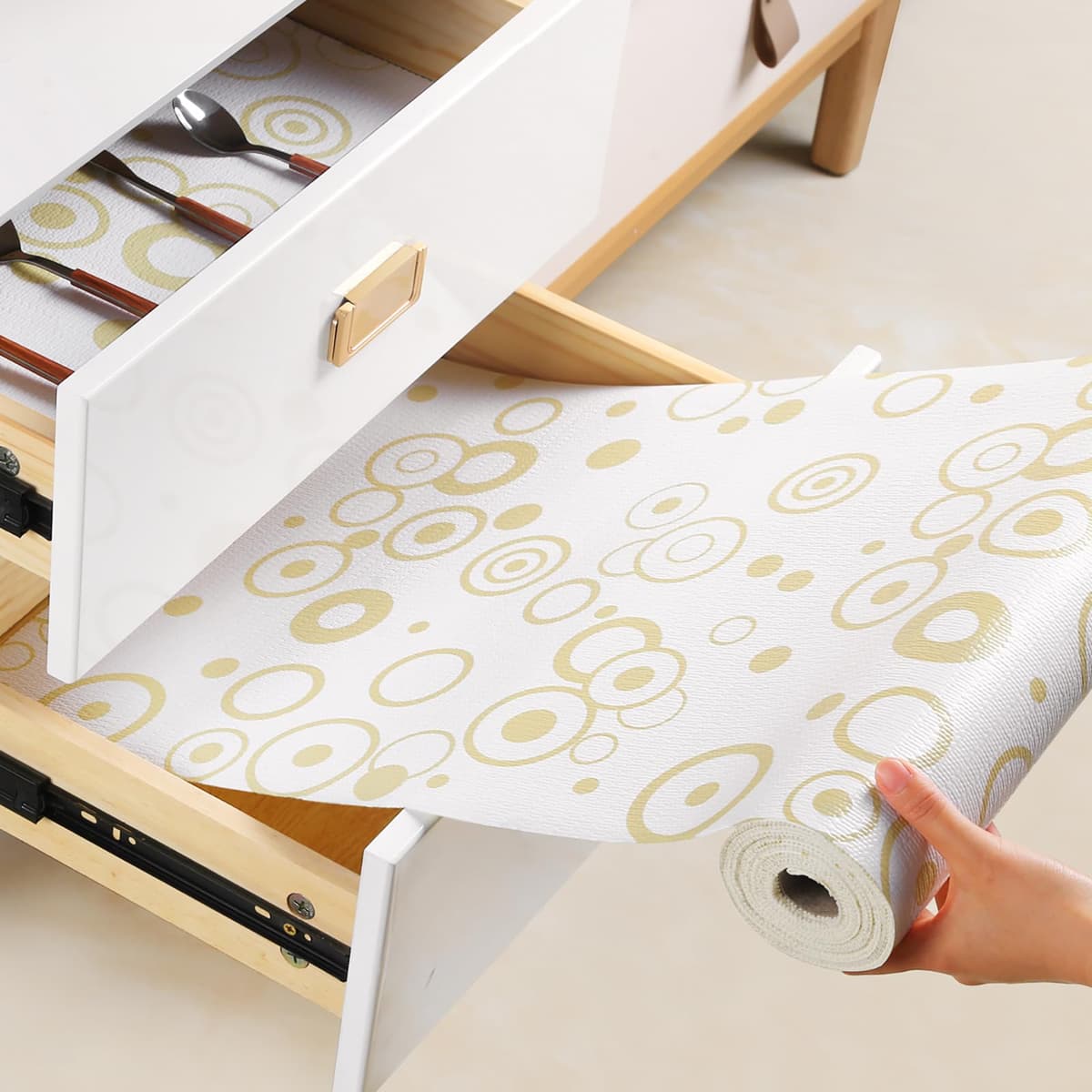 wohomuke Alfombrilla para cajón 60x600cm Protector cajones Cocina EVA Plastico Protector para Muebles (60cmx6m,Gris Oscuro) — view 17