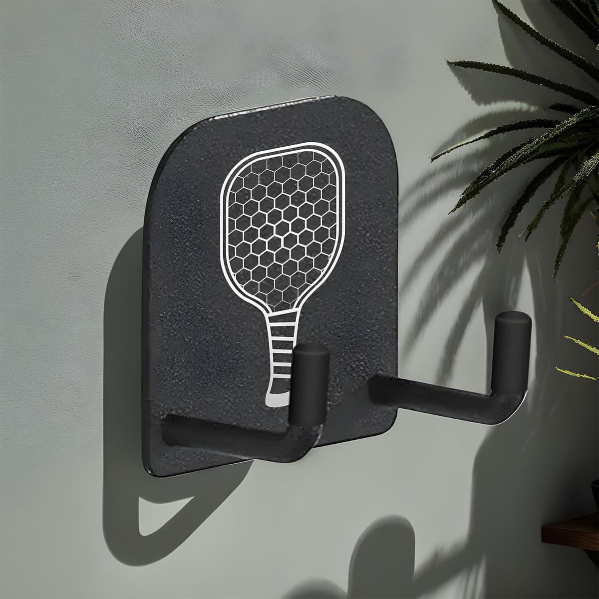 Genérico Soporte para Palas de Pádel Pickleball,Colgador para Raquetas | 2 Unidades Soporte Sin Taladros Para Raquetas Para Gimnasios Domésticos Sótano Garaje — view 3
