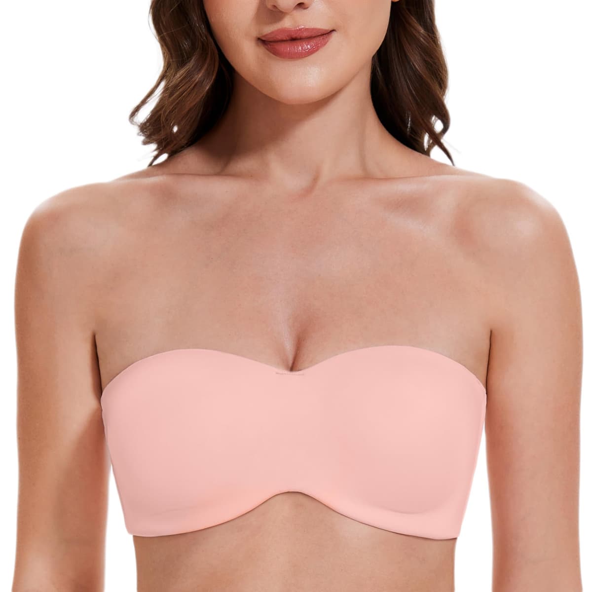 MELENECA Women's Strapless Minimizer Multiway for Large Bust Unlined Seemless Underwire Bandeau Bra — view 31