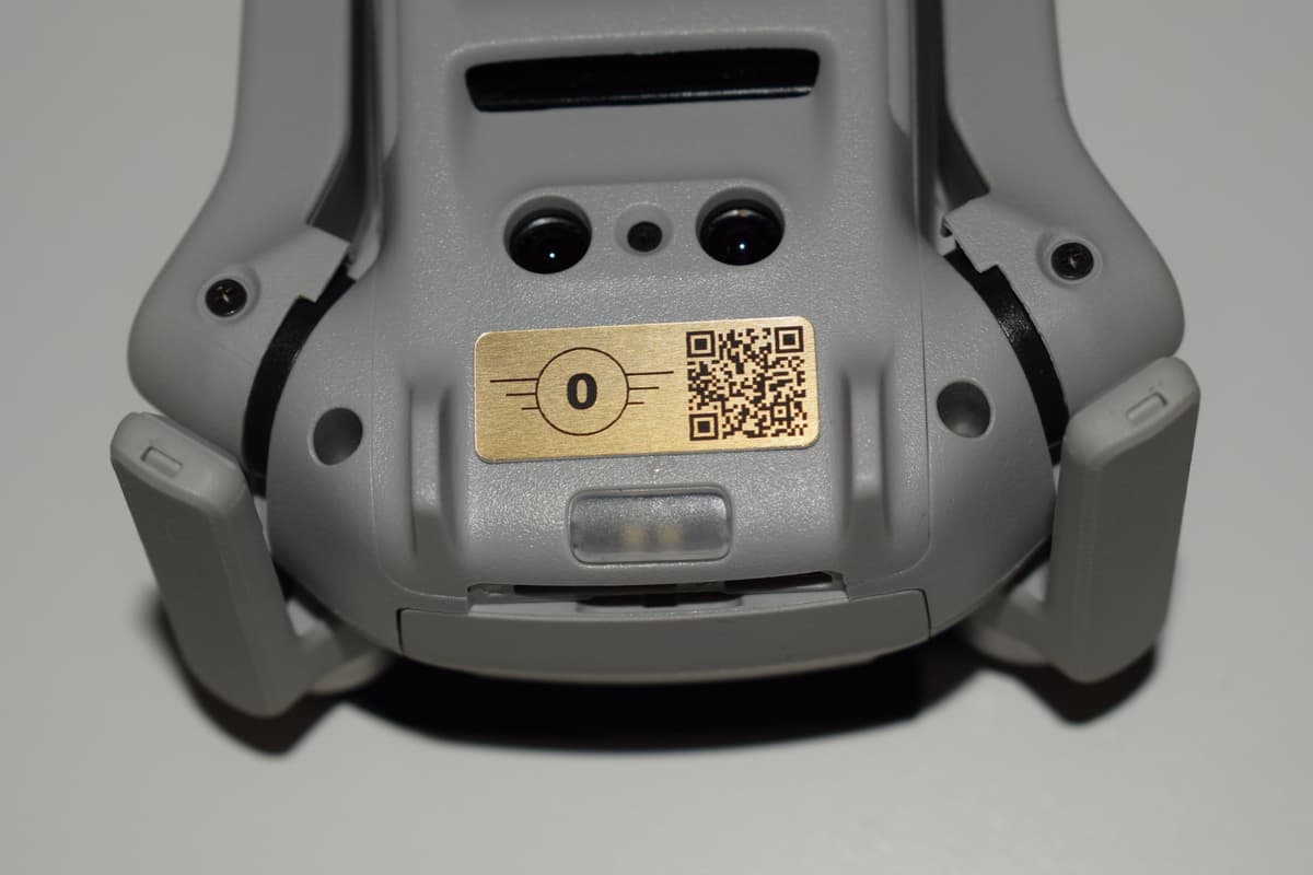 SERVIVANT ● Pack 1 Uds. ● Placa Identificativa para Drones ● Placas para Dron CUMPLEN requisitos normativa EASA ● Tamaño Personalizados para Todos los Modelos de drone (Marcado de Clase EASA) — view 5