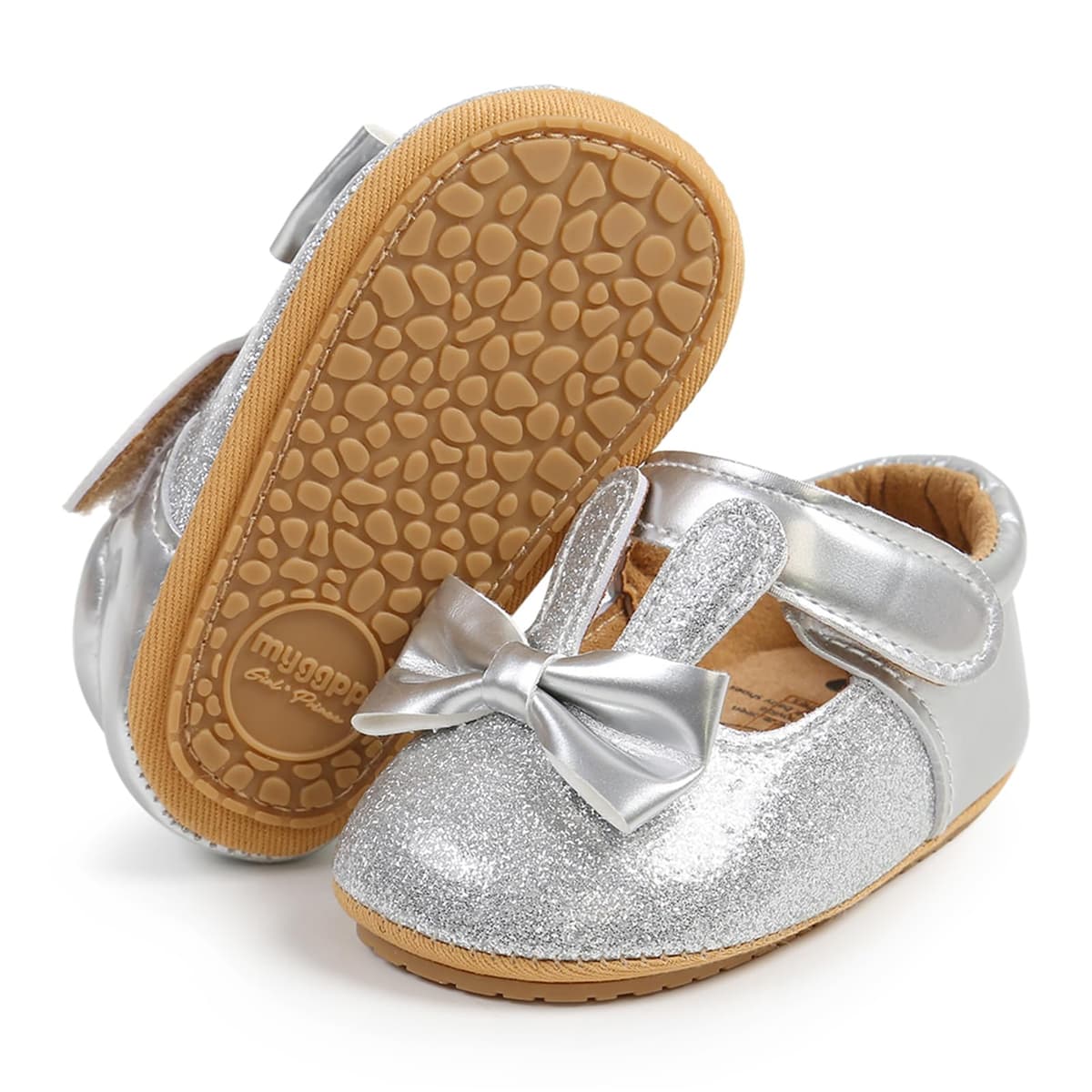 RVROVIC Baby Girl Moccasins Infant Princess Sparkly Premium Lightweight Soft Sole Prewalker Toddler Girls Shoes — view 33