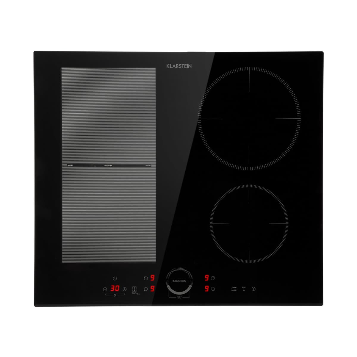 Klarstein Induction Hob, 9300W Electric Hobs Induction Cooker, 5 Ring Electric Pan Hob, Built-In Table Top Cookers w/ 5 Hobs, Touch Control, Inductions Heater Cooktops, Hot Plates for Cooking — view 26
