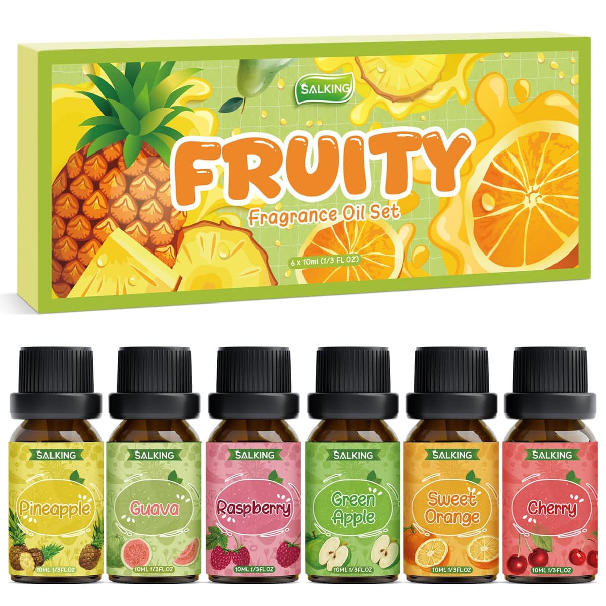 SALKING Flores Aceites Esenciales para Humidificador Difusor 6 x 10 ml,100% Puro Aceites Esenciales Naturales Aceite Perfumado - Lavanda,Rosa, Jazmín, Gardenia, Manzanilla, Flor de cerezo — view 11
