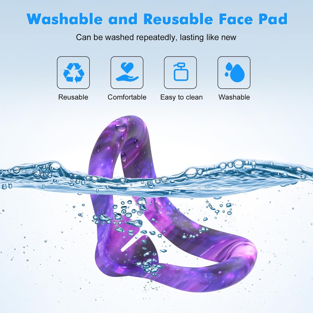 Tyasoleil Accessories Compatible with Oculus Quest 3, Silicone Cover Set VR Accessory Set, Include Controller Grip Leather Cover, VR Shell Cover, Face Cover, Lens Cover (Starlight Purple) — view 5