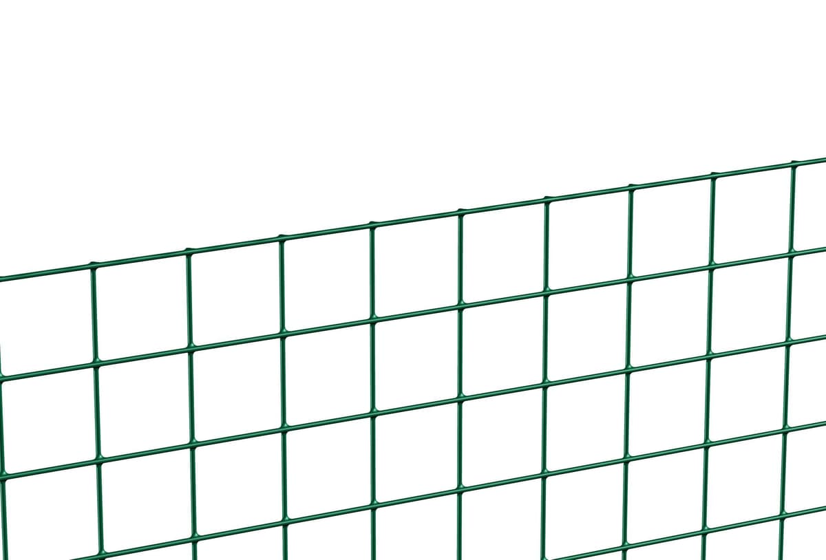 Alberts 614539 Rejilla soldada, Distintas alturas - disponible en diferentes colores, Verde, Mallas 19 x 19 mm, Altura 100 cm, Longitud 5 m