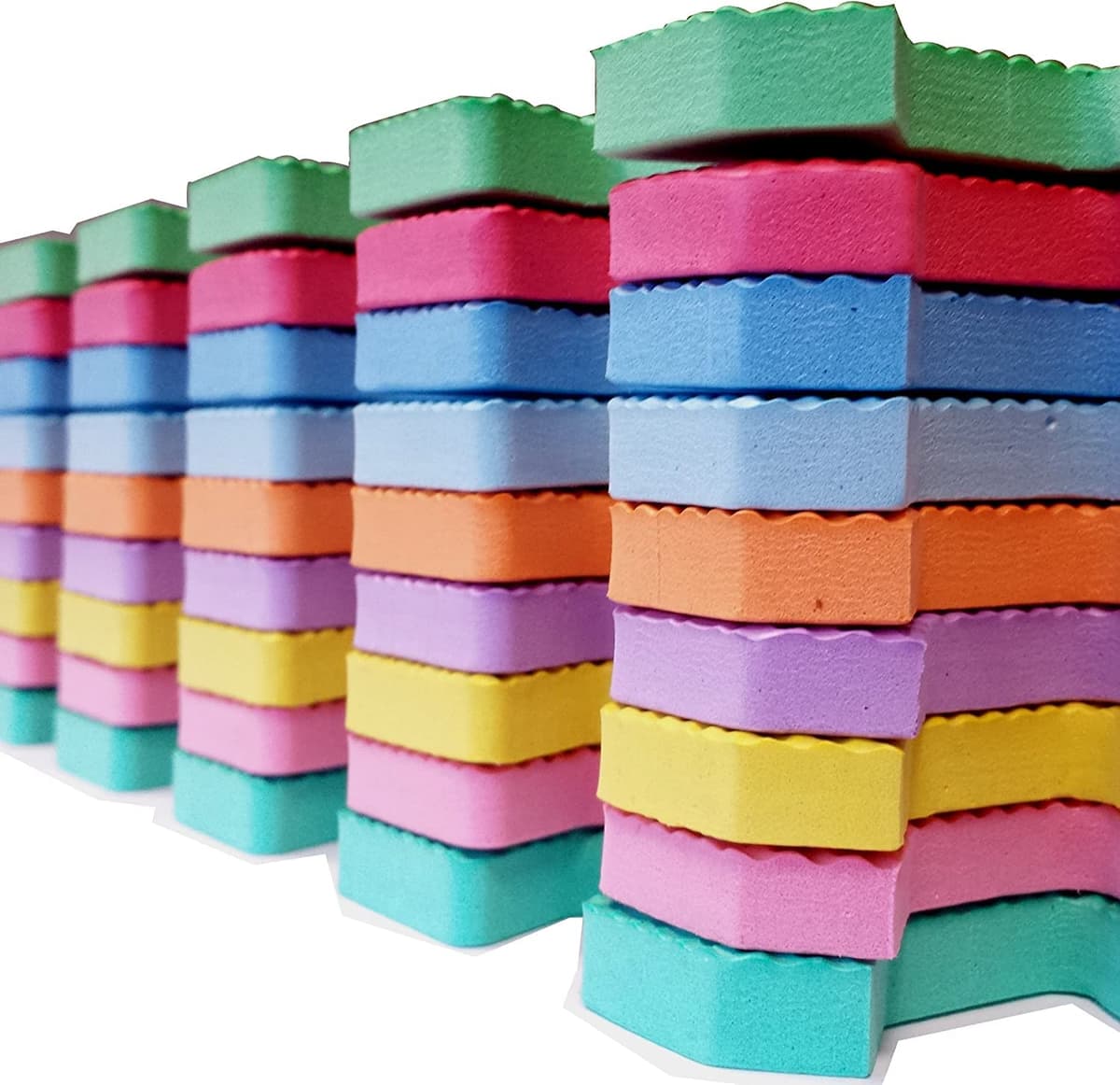 Edz Kidz Interlocking Foam Play Mat Set. Great for Babies, Toddlers or Even exersise (32 x 32cm. 18 Piece Pastel Mats) — view 3