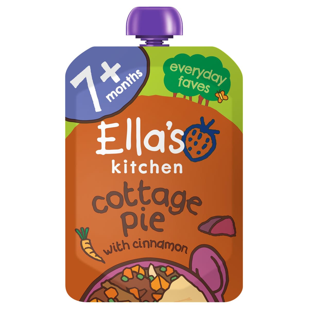 Ella's Kitchen Stage 2 from 7 Months Organic Wonderfully Warming Beef Stew with Spuds 130 g (Pack of 6) — view 5