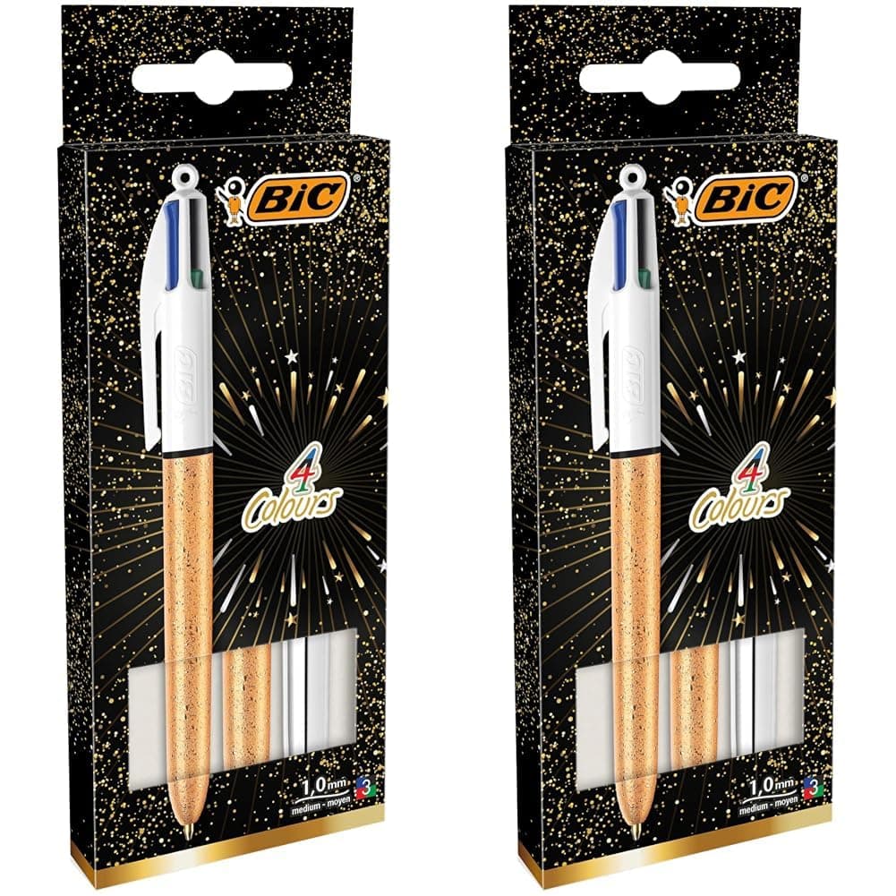 BIC 4 Colours Pens Multicolour Original - Retractable Ballpoint Pens - Pack of 3 — view 11