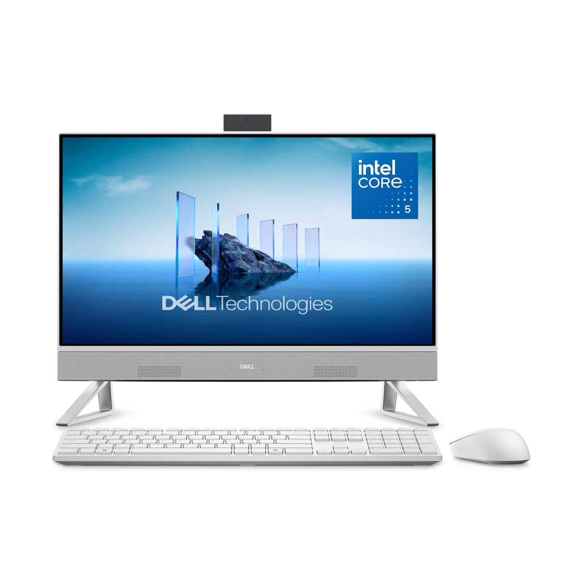 Dell 24 All-in-One Desktop ec24250-23.8-inch FHD Display, Intel Core 3 Processor 100U, Intel Graphics, 8GB DDR5 RAM, 512GB SSD, Windows 11 Home, Onsite Service+6 Months Retail Migrate - White — view 10