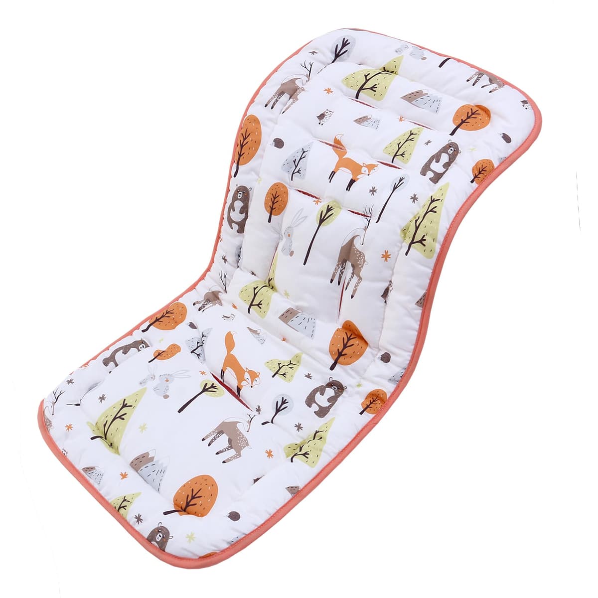 Miracle Baby Cojín Carro Bebe,Colchoneta Silla Paseo Universal Transpirable,Cojín Silla de Paseo para el Cochecito y Asiento de Carro, 100% Algodón (Gris Verde) — view 5