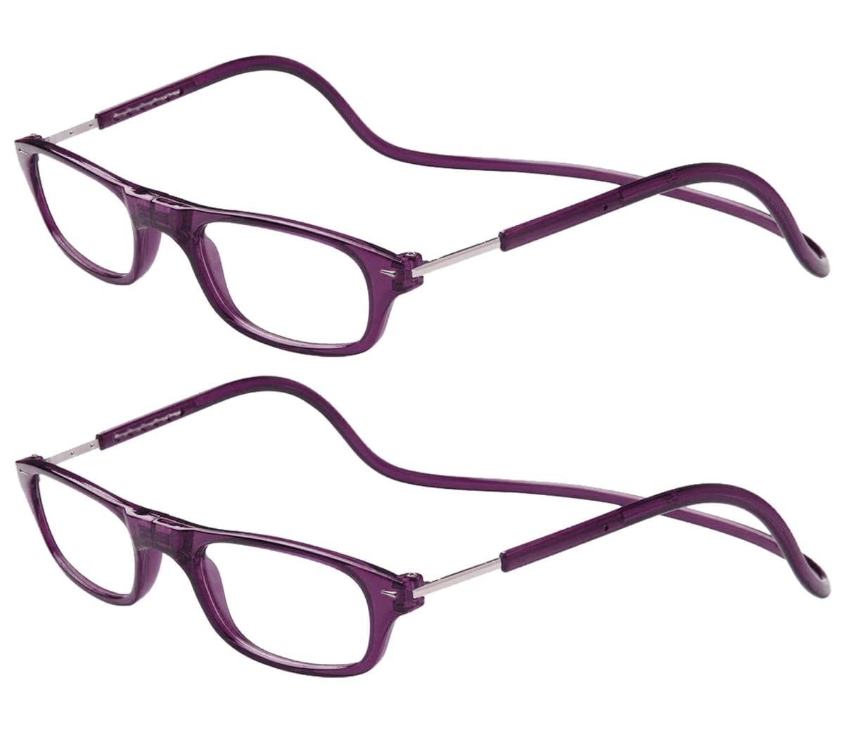 TBOC Pack: Gafas de Lectura Presbicia Vista Cansada – (Dos Unidades) Graduadas +3.50 Dioptrías Montura Negra Hombre Mujer Imantadas Plegables Lentes Aumento Leer Ver Cerca Cuello Imán — view 14
