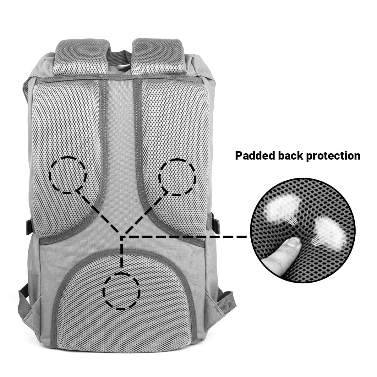 KAUKKO - Mochila unisex bonita y elaborada, con compartimento para portátil de 15 pulgadas, para escuela, universidad, 22 l — view 6