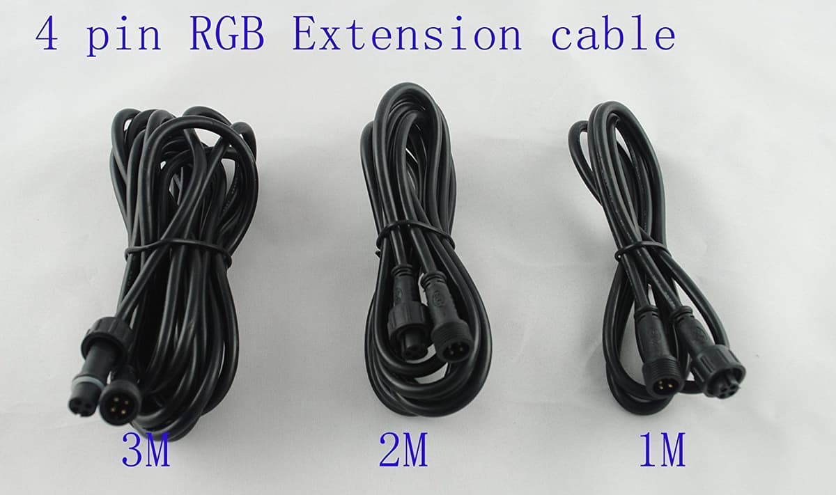 RGB Controller for Recessed Spotlight RGB + Remote Control, Waterproof IP 67 and Aluminium Products, plastic, 5 Pcs, 1m, 4 pins — view 2
