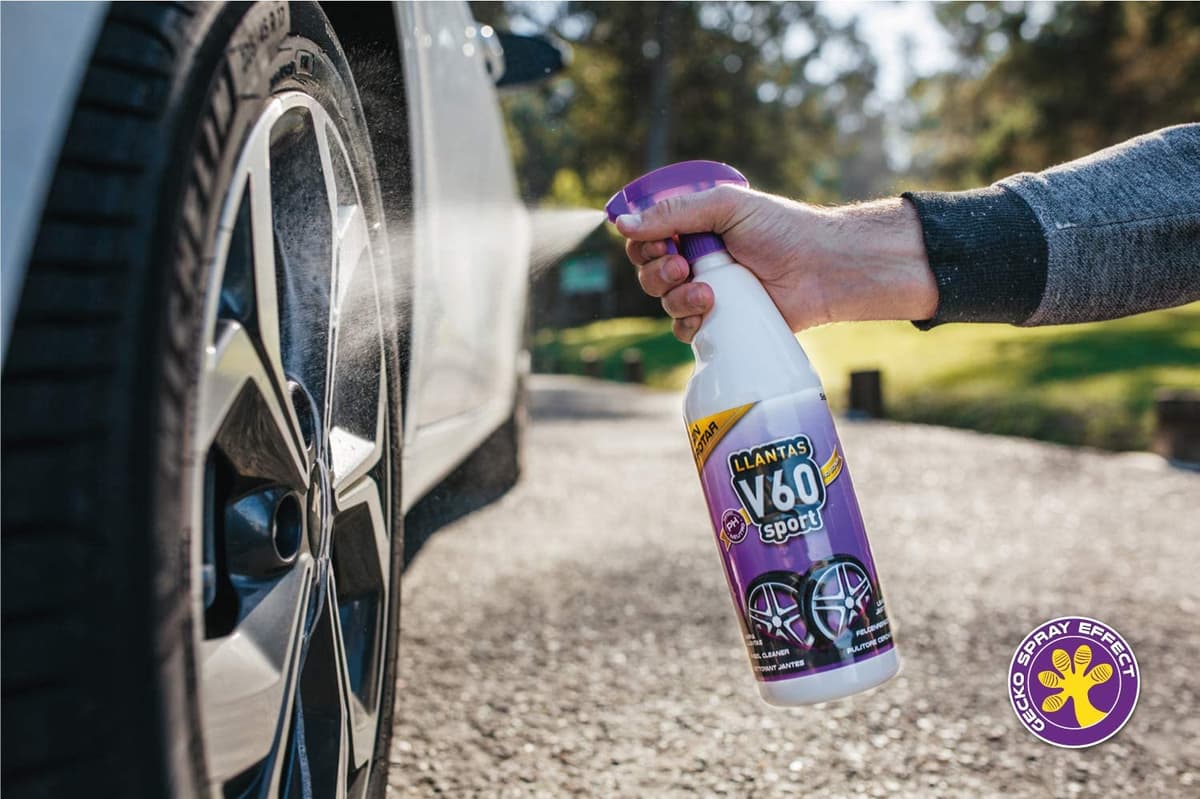 Sisbrill V60 Sport Limpia Llantas - Neutro y Seguro - Efecto Gecko Spray - 1 Litro — view 6