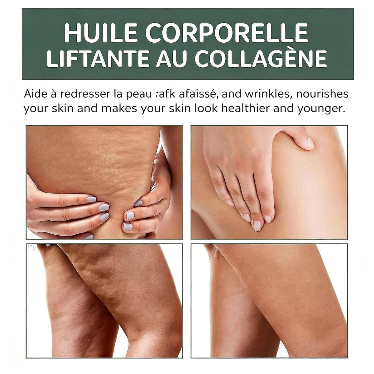 OceAura colageno aceite corporal, OceAura aceite corporal reafirmante - 100ml, Corporal Nutritivo, Arrugas Y Estrías En Cuello, Pecho, Brazos (1 botella) — view 5