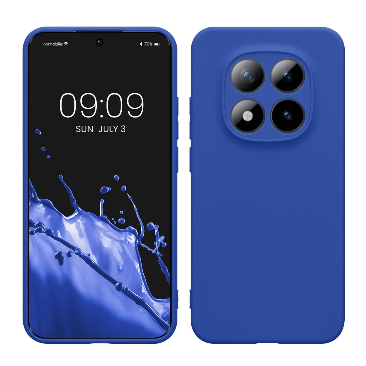 kwmobile Carcasa Compatible con Xiaomi Redmi Note 14 Pro 5G / Poco X7 Funda - Funda Ultrafina de TPU con Bordes elevados - Lavanda Metalizado — view 233