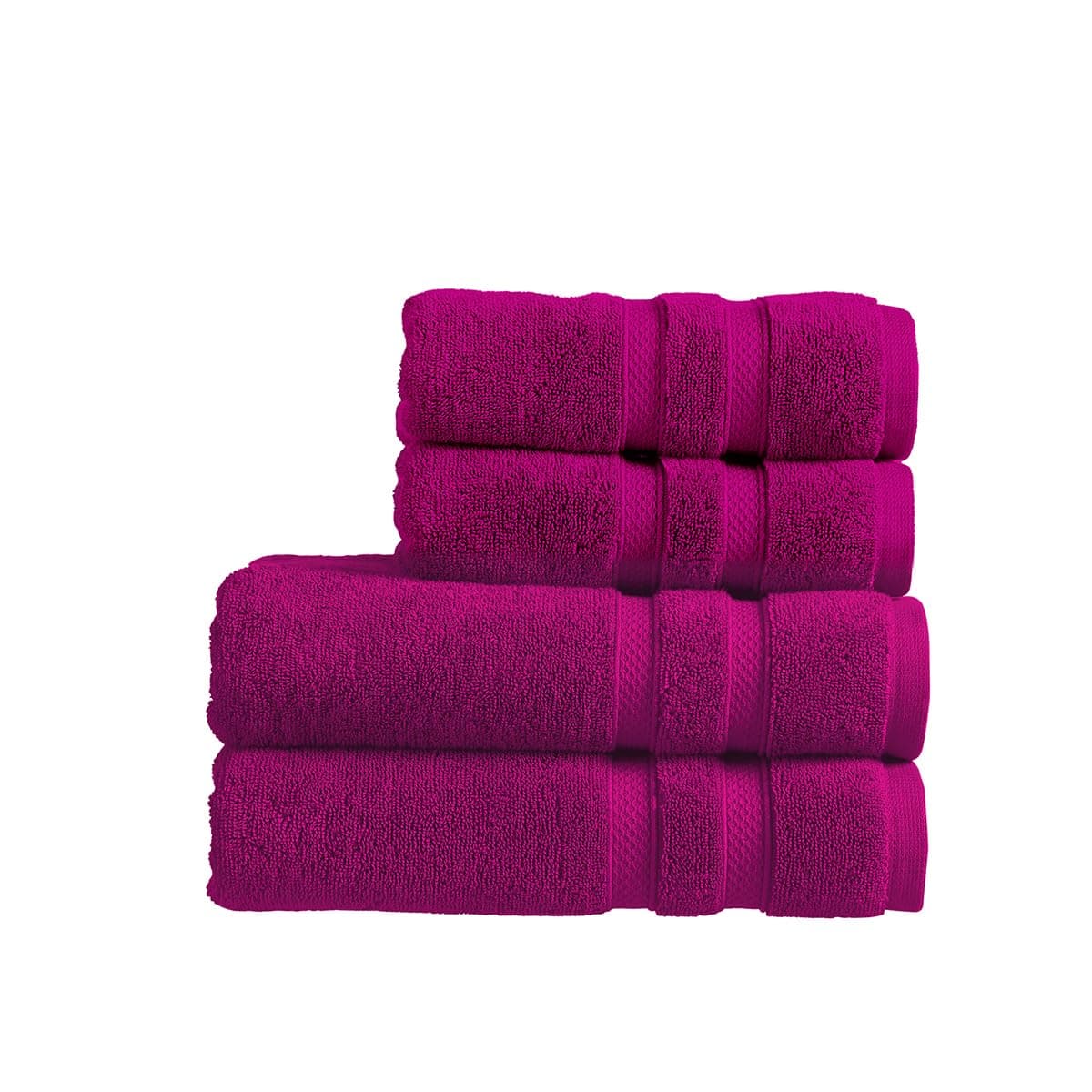Christy Chroma Bath Towels | Set of 2 | Highly Absorbent Heavyweight 675GSM | Bold and Bright | Soft Velvety Smooth Bathroom Shower Towels | 100% Cotton | Sustainably Made | Ash Grey — view 138