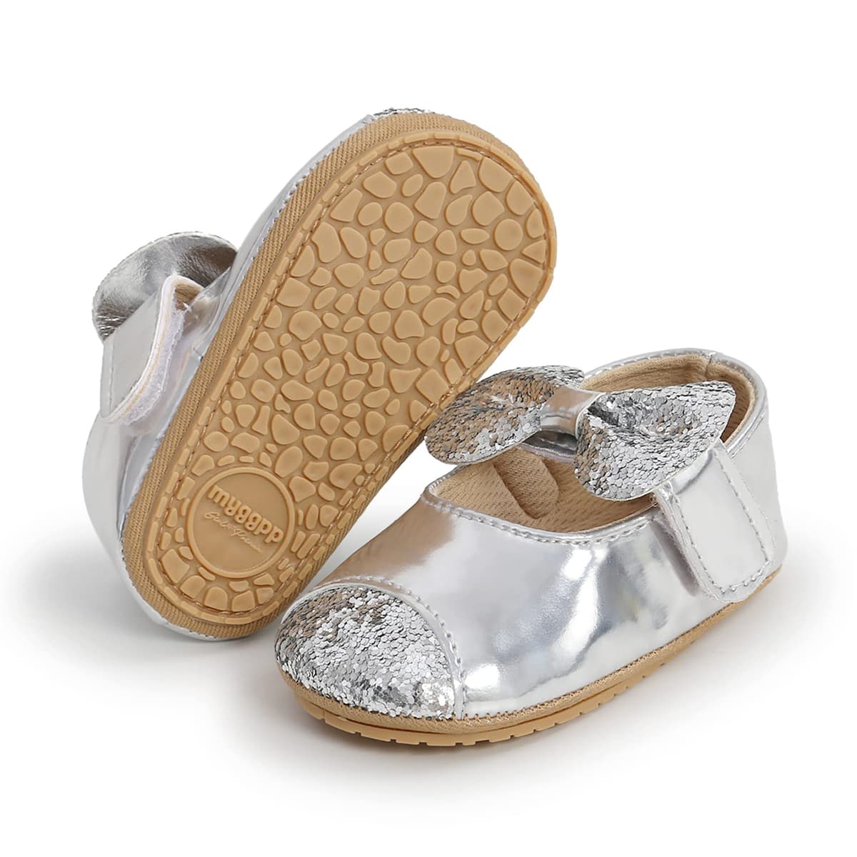 RVROVIC Baby Girl Moccasins Infant Princess Sparkly Premium Lightweight Soft Sole Prewalker Toddler Girls Shoes — view 31