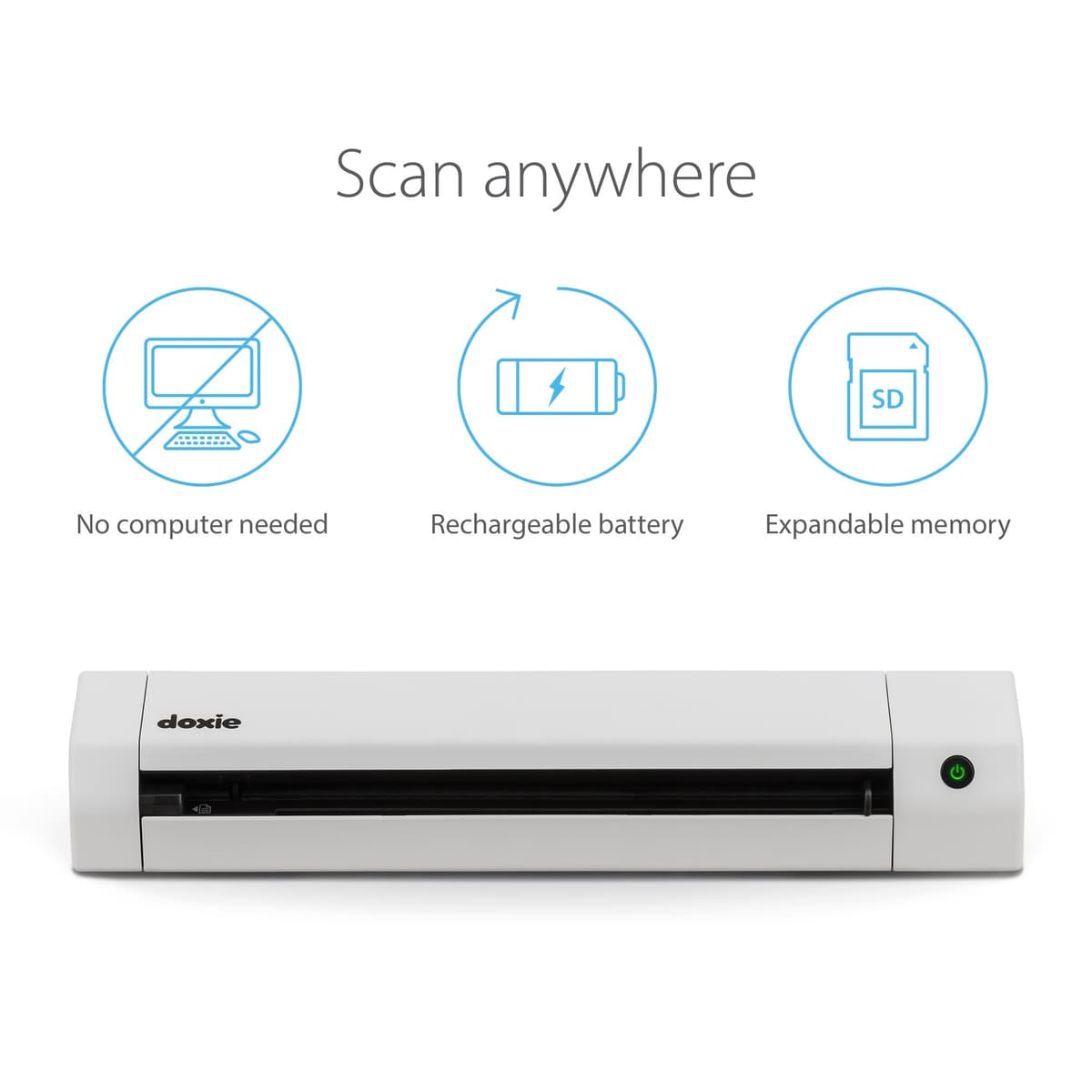 Doxie Go SE - Portable A4 Document Scanner With Rechargeable Battery And Brilliant Software — view 2