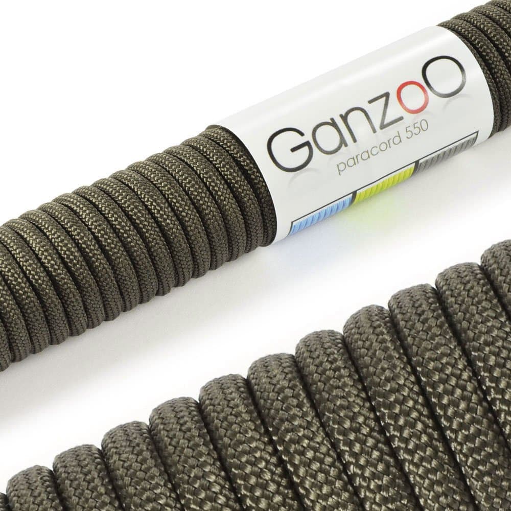 Ganzoo Paracord 550, Cuerda de 4 mm, 30 Metros, Poliéster, Tipo 3-7 Hilos Interiores, Correa de Perro Collar Pulsera, Camping Supervivencia y Cuerda Multiusos, Verde Oscuro — view 37