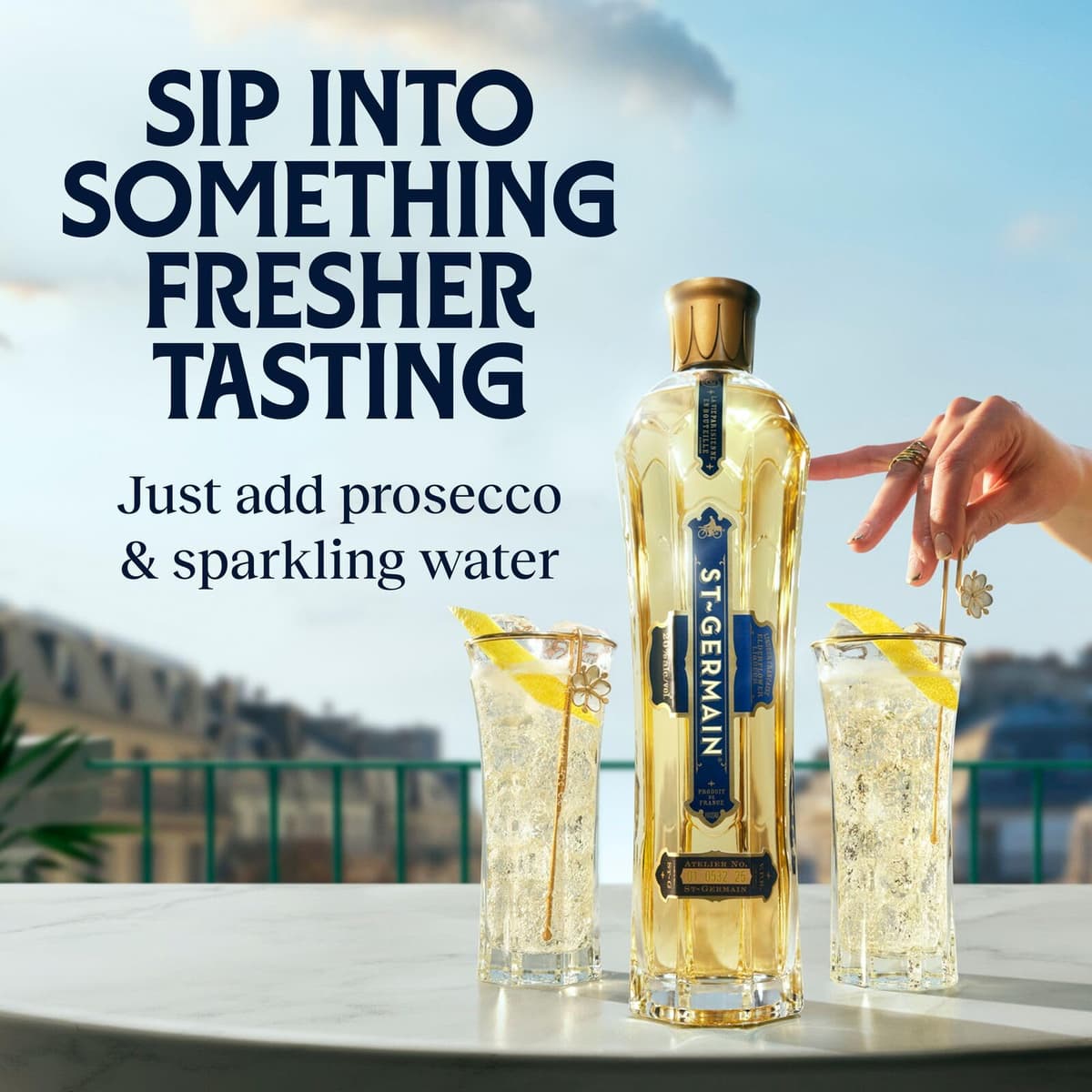 ​​St-Germain French Artisanal Elderflower Liqueur, 20% vol., 50 cl / 500 ml - For the Light and Bright St-Germain Spritz, Made with Wild Handpicked Elderflowers, Transforms Any Cocktail​ — view 4