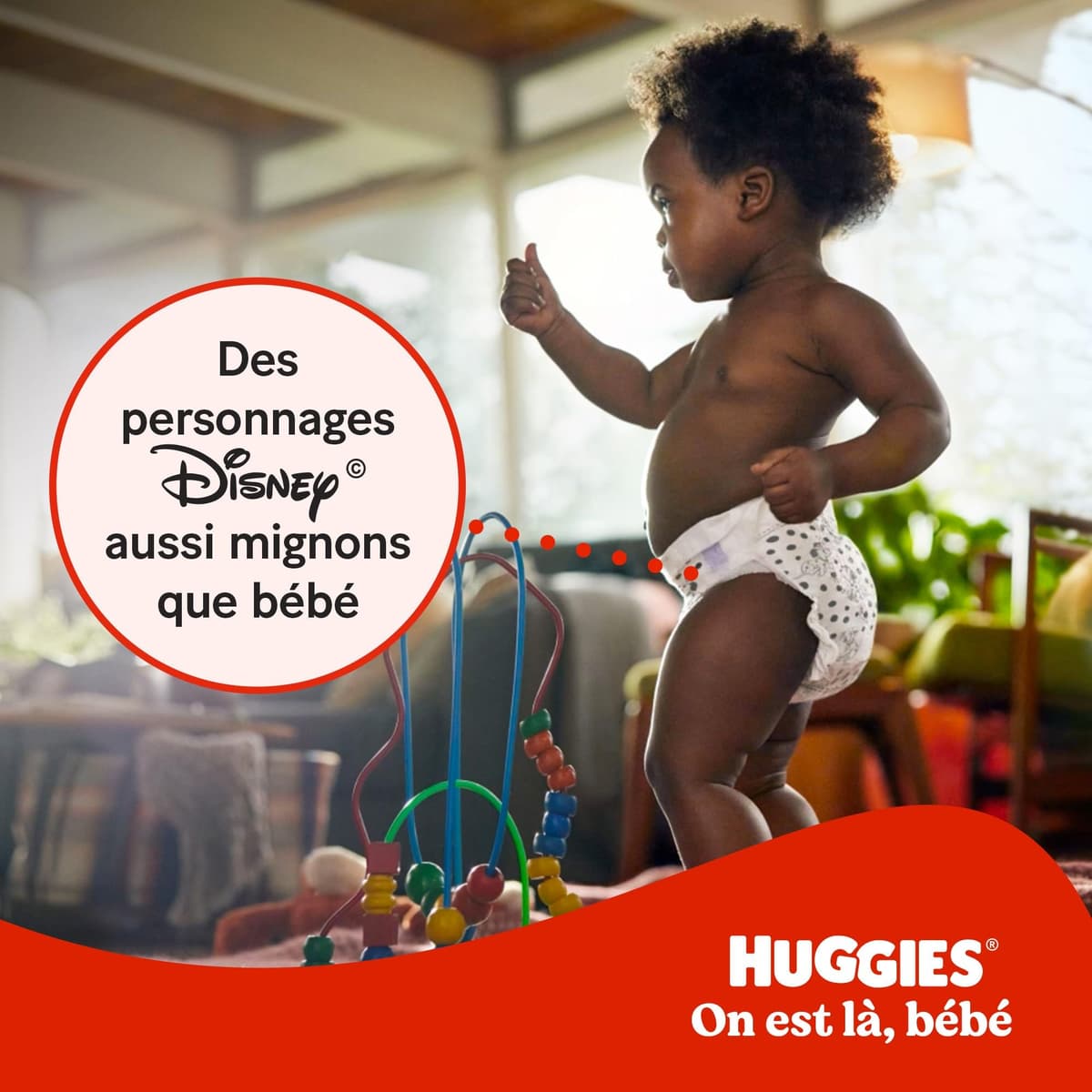 Huggies Little Movers Pañales para Bebé con Diseños Disney Talla 4 (7-18 kg), Comodidad para la Piel 24/7, 3 Packs de 50, Total 150 Pañales — view 4