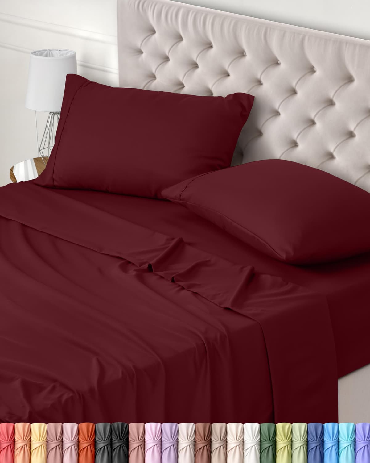 Utopia Bedding Juego de Sabanas 4 Piezas 150x200 - Poliéster Microfibra Cepillada - Oeko-Tex Certificado - Sábana Bajera, Sábana Plana y 2 Fundas de Almohada 50x75 (Cama 150, Blanco) — view 10